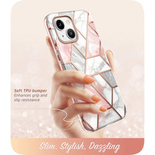 Заредете изображение във визуализатора на галерията – SUPCASE COSMO IPHONE 13 / 14 MARBLE PINK - TopMag
