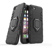 Заредете изображение във визуализатора на галерията – Ring Armor Case Kickstand Tough Rugged Cover for iPhone SE / 5S / 5 black - TopMag
