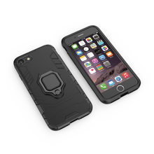 Заредете изображение във визуализатора на галерията – Ring Armor Case Kickstand Tough Rugged Cover for iPhone SE / 5S / 5 black - TopMag
