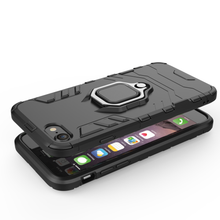 Заредете изображение във визуализатора на галерията – Ring Armor Case Kickstand Tough Rugged Cover for iPhone SE / 5S / 5 black - TopMag
