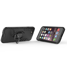 Заредете изображение във визуализатора на галерията – Ring Armor Case Kickstand Tough Rugged Cover for iPhone SE / 5S / 5 black - TopMag
