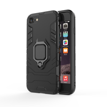 Заредете изображение във визуализатора на галерията – Ring Armor Case Kickstand Tough Rugged Cover for iPhone SE / 5S / 5 black - TopMag
