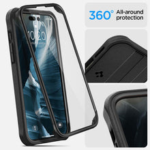 Заредете изображение във визуализатора на галерията – Spigen GEO ARMOR 360 MAG MAGSAFE IPHONE 14 PRO MAX BLACK - TopMag
