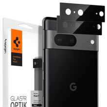 Заредете изображение във визуализатора на галерията – Spigen OPTIK.TR CAMERA PROTECTOR 2-PACK GOOGLE PIXEL 7 BLACK
