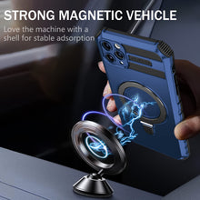 Заредете изображение във визуализатора на галерията – Tel Protect Armor Magsafe Metal Ring Case for Iphone 11 Pro Max blue
