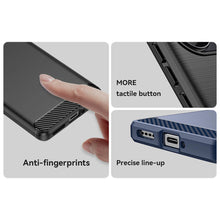 Заредете изображение във визуализатора на галерията – Carbon Case case for Realme 10 Pro+ flexible silicone carbon cover black
