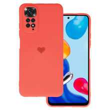 Заредете изображение във визуализатора на галерията – Vennus Silicone Heart Case for Xiaomi Redmi Note 11 Pro/Note 11 Pro 5G design 1 coral
