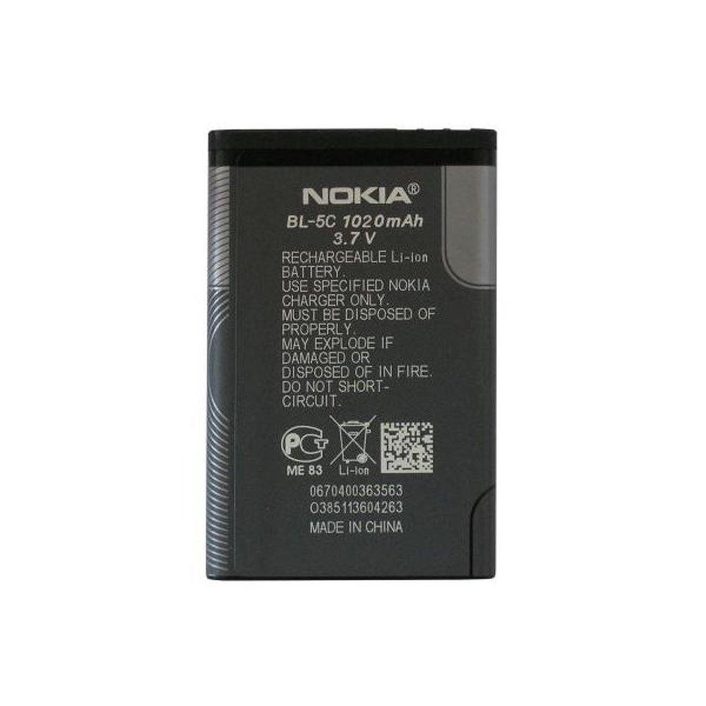 Оригинална батерия bl-5c nokia 3100/6600/3650/n70 1020 mah без опаковка - само за 19.5 лв