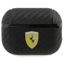 Заредете изображение във визуализатора на галерията – Ferrari FESAP2CABK AirPods Pro 2 cover black/black On Track PU Carbon

