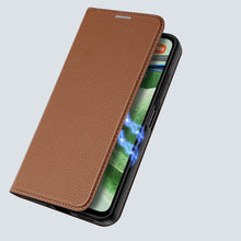 Заредете изображение във визуализатора на галерията – Dux Ducis Skin X2 Case for Xiaomi Redmi Note 12 5G / Poco X5 5G Cover Flip Wallet Stand Brown
