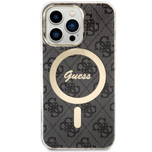 Заредете изображение във визуализатора на галерията – Original Case GUESS hardcase 4G MagSafe GUHMP13LH4STK for Iphone 13 Pro black

