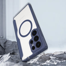 Заредете изображение във визуализатора на галерията – Dux Ducis Skin X Pro case for Samsung S24 Ultra with magnetic ring and flap - blue
