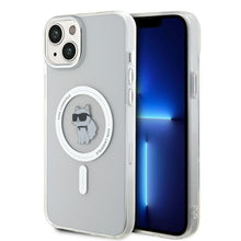 Заредете изображение във визуализатора на галерията – Karl Lagerfeld IML Choupette MagSafe case for iPhone 15 Plus - transparent
