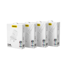 Заредете изображение във визуализатора на галерията – Dudao wall charger with UK plug (Great Britain) 2xUSB-A 2.4A white + USB-A cable - microUSB 1m
