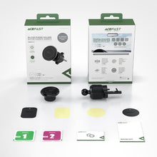 Заредете изображение във визуализатора на галерията – Acefast car holder to air vent magnetic d6 black
