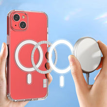 Заредете изображение във визуализатора на галерията – MagSafe iPhone 15 Clear Magnetic Case - transparent
