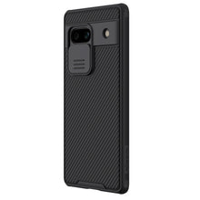 Заредете изображение във визуализатора на галерията – Google Pixel 7a Armored Case with Camera Cover Nillkin CamShield Pro Case - Black
