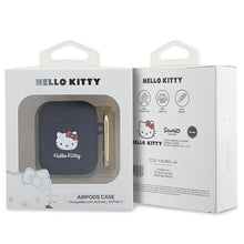 Заредете изображение във визуализатора на галерията – Hello Kitty Silicone 3D Kitty Head case for AirPods 1/2 - black
