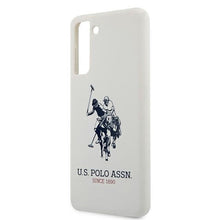 Заредете изображение във визуализатора на галерията – Original faceplate case US POLO USHCS21SSLHRWH for SAMSUNG S21 (Silicone Logo / white)
