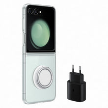 Заредете изображение във визуализатора на галерията – Silicone Gadget Case for Samsung Galaxy Z Flip 5 + USB C 25W charger - transparent
