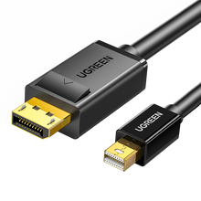 Заредете изображение във визуализатора на галерията – Ugreen Mini DisplayPort - DisplayPort cable 1.5m black (MD105)
