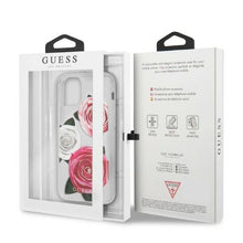 Заредете изображение във визуализатора на галерията – Guess GUHCN58ROSTRT iPhone 11 Pro transparent hardcase Flower Desire Pink &amp; White Rose
