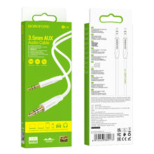 Заредете изображение във визуализатора на галерията – Borofone Cable BL16 - jack 3,5mm to jack 3,5mm - 1 metr white
