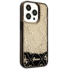 Заредете изображение във визуализатора на галерията – Original Case GUESS Liquid Glitter 4G Transculent GUHCP14LLC4PSGK for Iphone 14 Pro black
