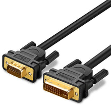 Заредете изображение във визуализатора на галерията – Ugreen cable cable DVI-I (Dual Link - 24+5) - VGA 2m black (DV102)
