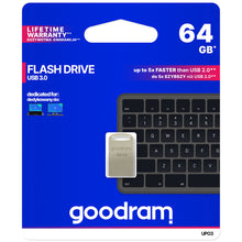 Заредете изображение във визуализатора на галерията – Pendrive 64 GB USB 3.2 Gen 2 UPO3 Goodram - silver
