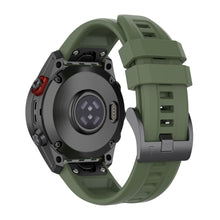Заредете изображение във визуализатора на галерията – Wristband for smartwatch Garmin FENIX 3 / 3HR / 5X / 6X / 6X PRO / 7X / 7X PRO dark green (4)
