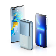 Заредете изображение във визуализатора на галерията – Baseus Baseus Pro 20000mAh 22.5W Blue Powerbank with USB Type A - USB Type C 3A 0.3m cable (PPBD040303)
