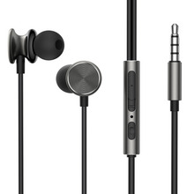Заредете изображение във визуализатора на галерията – Joyroom Wired Series JR-EW03 wired in-ear headphones - dark gray
