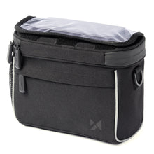 Заредете изображение във визуализатора на галерията – Wozinsky bicycle handlebar bag bike shoulder bag black (WBHBB-01)
