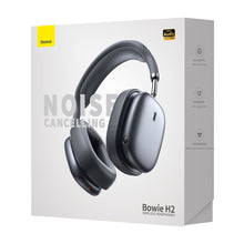 Заредете изображение във визуализатора на галерията – Baseus Bowie H2 ANC wireless on-ear headphones - gray

