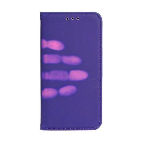Термо калъф тип книга за Huawei P8 lite лилав - само за 18.9 лв