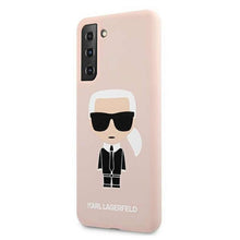 Заредете изображение във визуализатора на галерията – Оригинален гръб Karl Lagerfeld за samsung s21 plus (silicone iconic / pink) - TopMag
