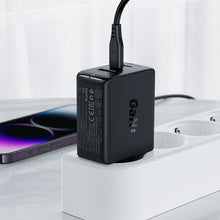 Заредете изображение във визуализатора на галерията – Acefast fast charger GaN (2x USB-C / USB-A) PPS / PD / QC4+ 65W white (A41)
