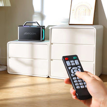 Заредете изображение във визуализатора на галерията – Joyroom Pies Series JR-MW03 Wireless Karaoke Speaker with 2 Microphones and Remote Control - Black
