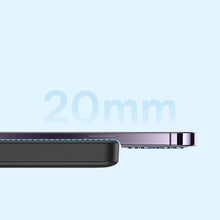 Заредете изображение във визуализатора на галерията – Baseus Magnetic Mini Power Bank with MagSafe 15W / PD QC 20W 10000mAh Black (Overseas Edition) + Xiaobai Series Cable USB-C - USB-C 60W 3A 0.5m Black
