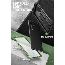 Заредете изображение във визуализатора на галерията – Supcase IBLSN ARMORBOX 2-SET GALAXY S23 ULTRA GULDAN
