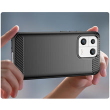 Заредете изображение във визуализатора на галерията – Carbon Case case for Xiaomi 13 flexible silicone carbon cover black

