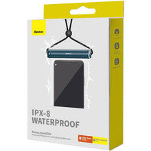 Заредете изображение във визуализатора на галерията – BASEUS waterproof phone bag cylindrical slide Lock blue BS-PC030
