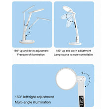 Заредете изображение във визуализатора на галерията – Desktop lamp LED DL-02 wireless with digitial clock white
