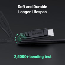 Заредете изображение във визуализатора на галерията – Acefast cable type c to lightning 8-pin mfi 3a pd30w c3-01 1,2m black
