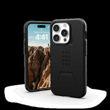 Заредете изображение във визуализатора на галерията – UAG Civilian Magsafe - protective case for iPhone 15 Pro (black)
