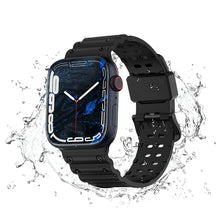 Заредете изображение във визуализатора на галерията – Strap Triple Protection strap for Apple Watch SE, 8, 7, 6, 5, 4, 3, 2, 1 (41, 40, 38 mm) band bracelet black
