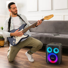 Заредете изображение във визуализатора на галерията – Tronsmart Halo 200 120W wireless speaker + 2 microphones - black

