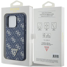 Заредете изображение във визуализатора на галерията – Original Case GUESS hardcase 4G Triangle Metal Logo GUHCP15LPG4GPB for Iphone 15 Pro blue
