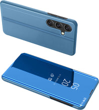 Заредете изображение във визуализатора на галерията – Hard Flip Case for Samsung Galaxy A25 Clear View Case - Blue
